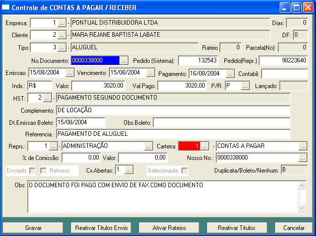 CPR21 – Contas a Pagar e a Receber